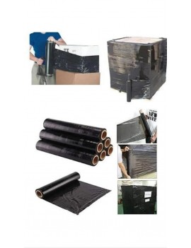 23 MICRON SİYAH STRECH 