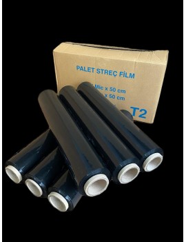 23 MICRON SİYAH STRECH 